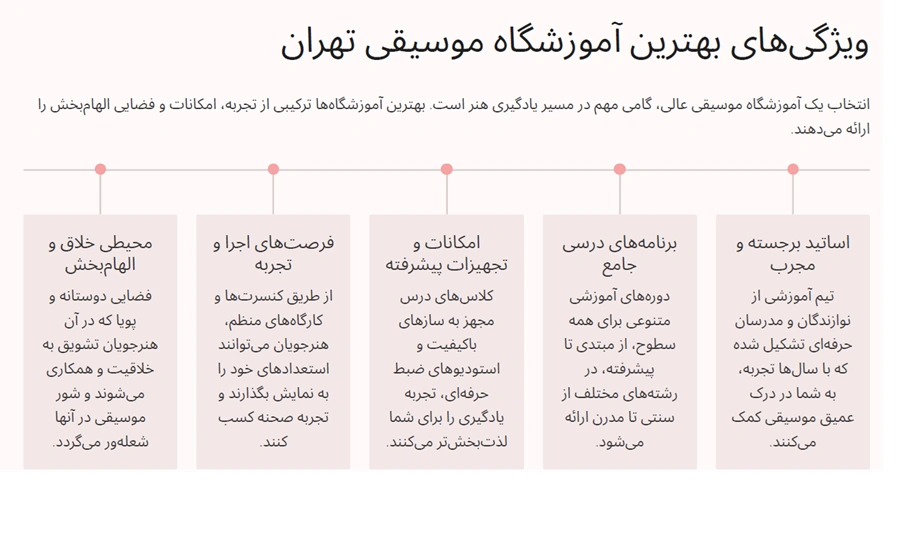 آموزشگاه موسیقی تهران